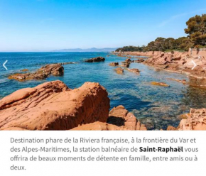 Apt climatise terrasse St Raphael face au port Santa Lucia